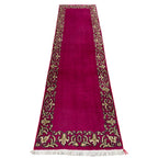 314 x 82 cm Hand Knotted Persian Kashan Modern Runner Rug