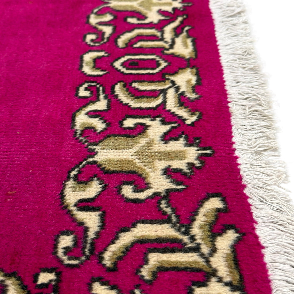 314 x 82 cm Hand Knotted Persian Kashan Modern Runner Rug