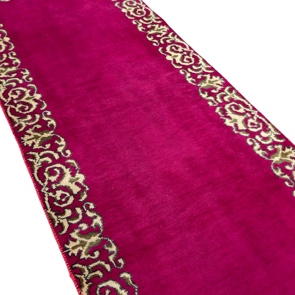 314 x 82 cm Hand Knotted Persian Kashan Modern Runner Rug