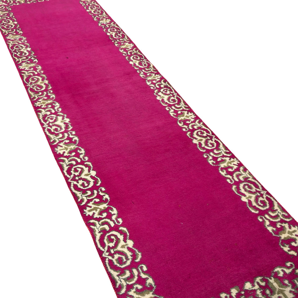 314 x 82 cm Hand Knotted Persian Kashan Modern Runner Rug