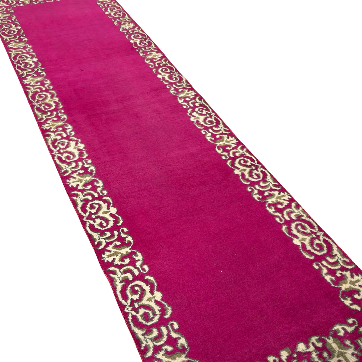 314 x 82 cm Hand Knotted Persian Kashan Modern Runner Rug