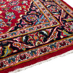 156 x 104 cm Hand-Knotted Persian Kashan Wool Rug