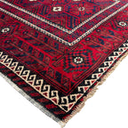 140 x 120 cm Hand-Knotted Persian Baluch Wool Rug