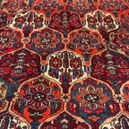 200 x 153 cm Hand-Knotted Antique Persian Bakhtiari Rug