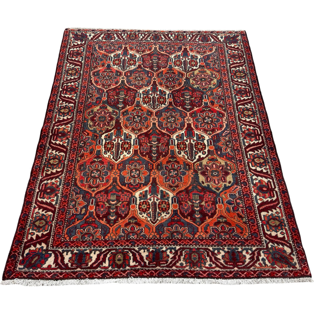 200 x 153 cm Hand-Knotted Antique Persian Bakhtiari Rug