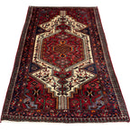 227 x 146 cm Vintage Persian Hamadan Wool Rug