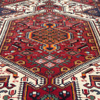 227 x 146 cm Vintage Persian Hamadan Wool Rug