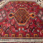 227 x 146 cm Vintage Persian Hamadan Wool Rug
