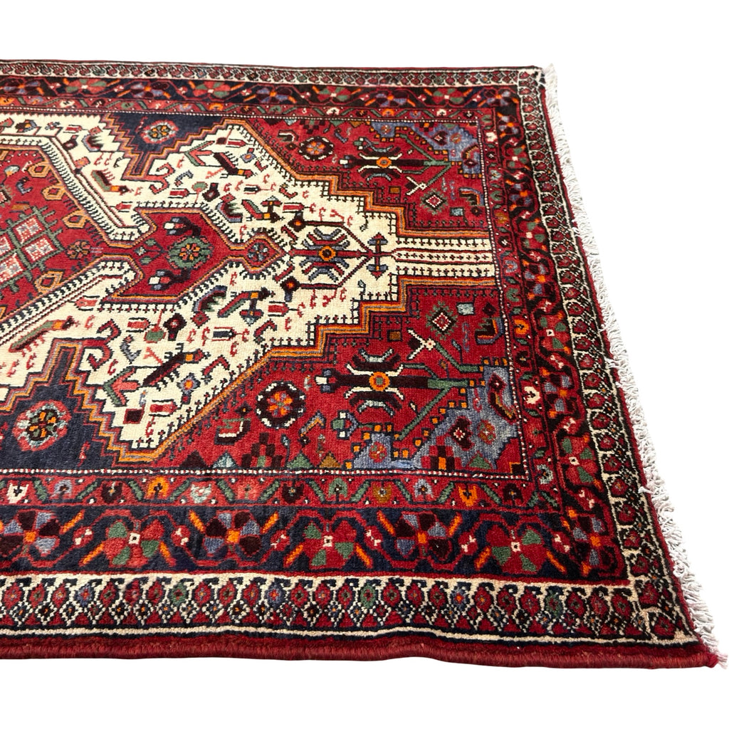 227 x 146 cm Vintage Persian Hamadan Wool Rug