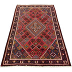 216 x 140 cm Hand-Knotted Persian Joshegan Wool Rug