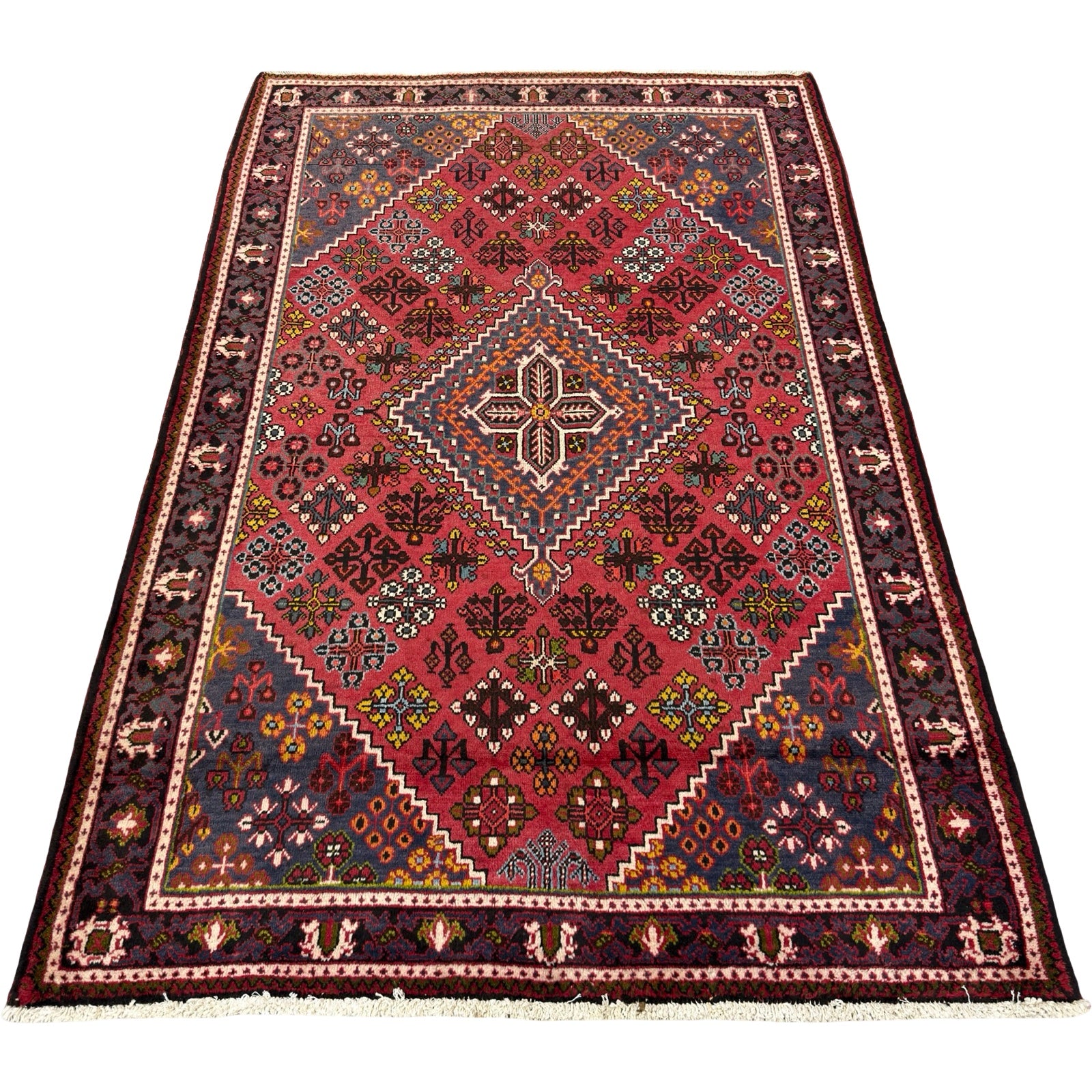 216 x 140 cm Hand-Knotted Persian Joshegan Wool Rug