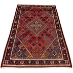 216 x 140 cm Hand-Knotted Persian Joshegan Wool Rug