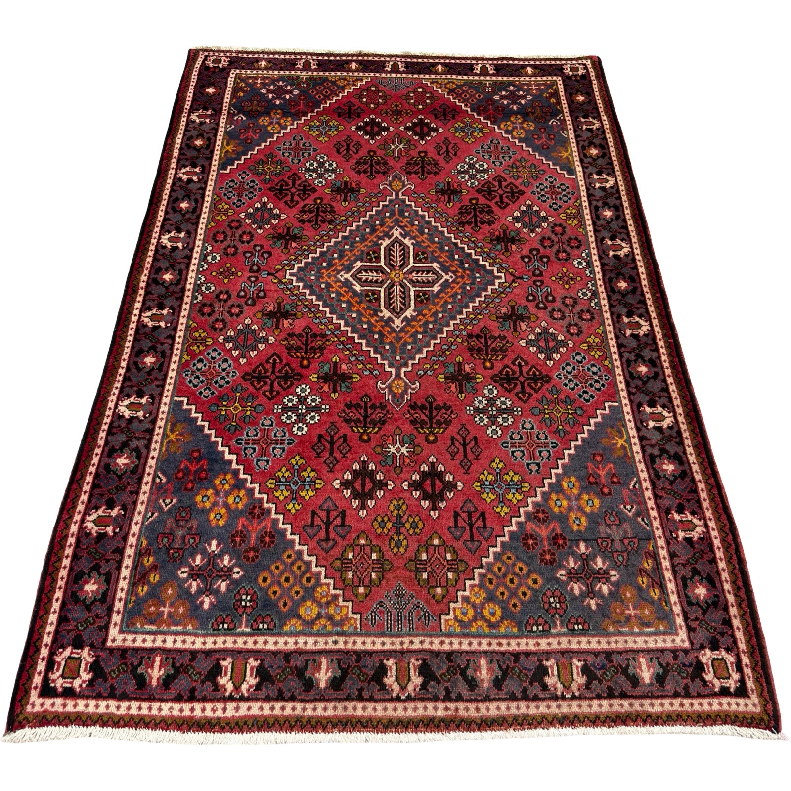 216 x 140 cm Hand-Knotted Persian Joshegan Wool Rug