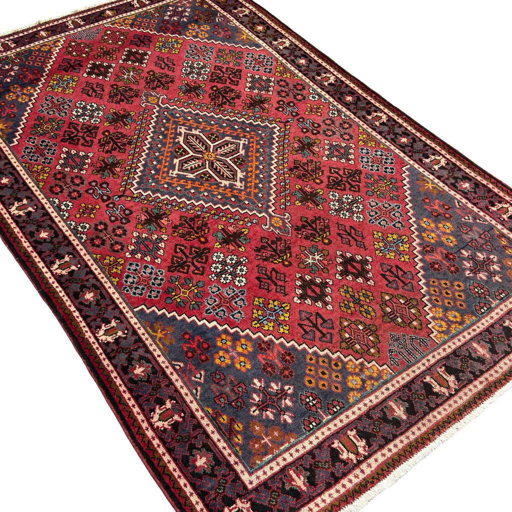 216 x 140 cm Hand-Knotted Persian Joshegan Wool Rug