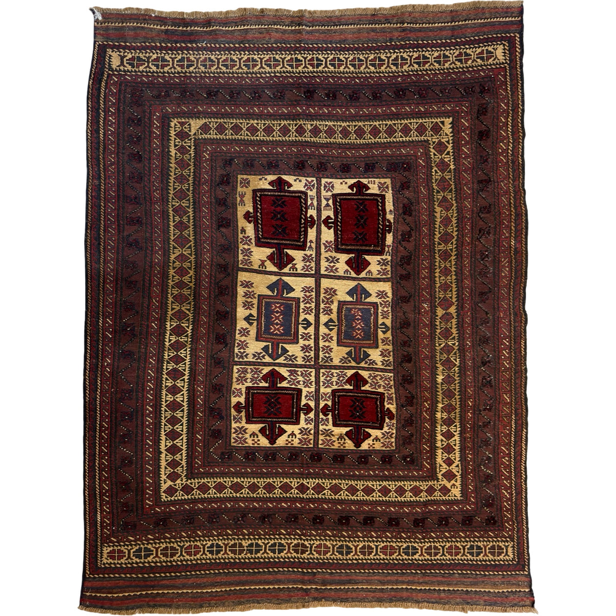 300 x 200 cm Afghan Tribal Kilim-Barjesta Hand Woven Wool Rug