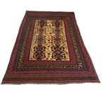 300 x 200 cm Kilim-Barjesta with Star Medallion Field – Handwoven Wool
