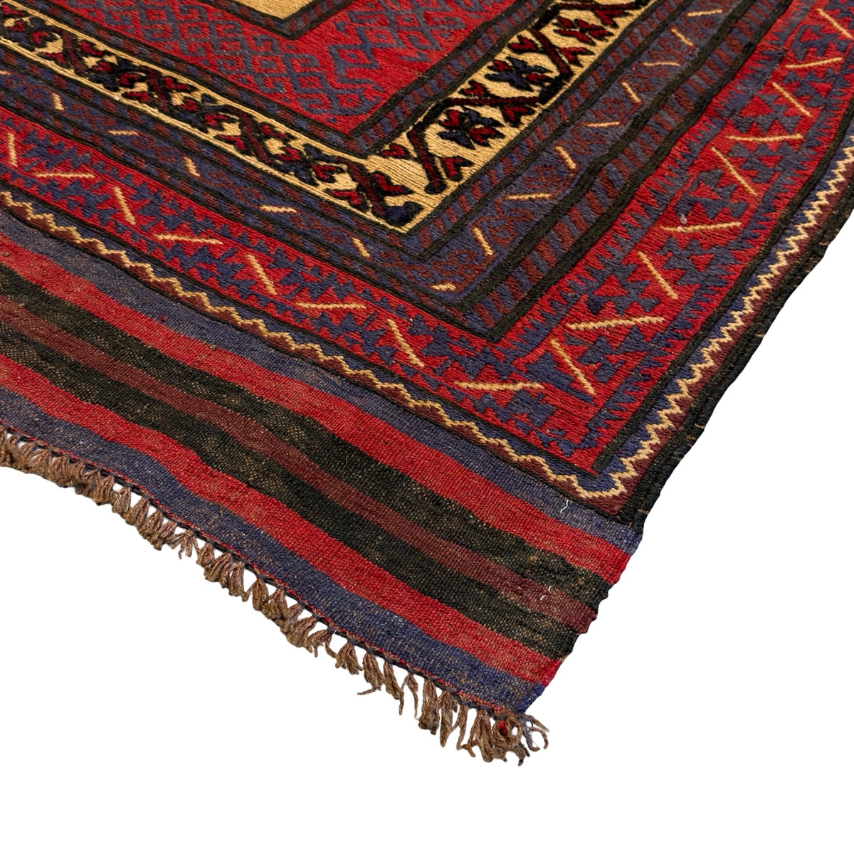 300 x 200 cm Kilim-Barjesta with Star Medallion Field – Handwoven Wool