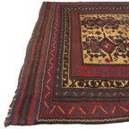 300 x 200 cm Kilim-Barjesta with Star Medallion Field – Handwoven Wool