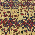 300 x 200 cm Kilim-Barjesta with Star Medallion Field – Handwoven Wool