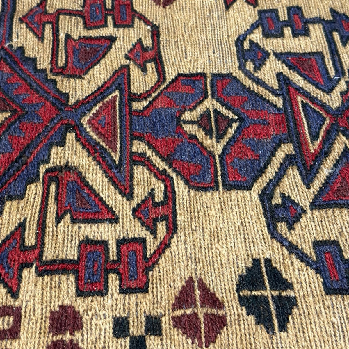 300 x 200 cm Kilim-Barjesta with Star Medallion Field – Handwoven Wool