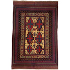 300 x 200 cm Kilim-Barjesta with Stepped Medallions and Birds – Handwoven Wool Rug