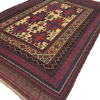 300 x 200 cm Kilim-Barjesta with Stepped Medallions and Birds – Handwoven Wool Rug