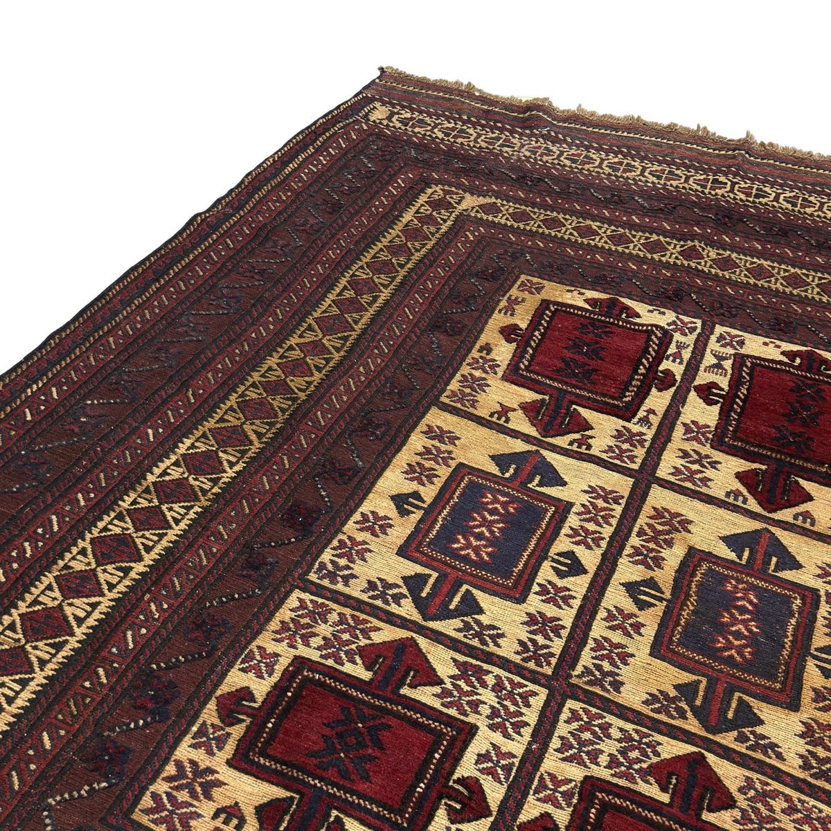 300 x 200 cm Afghan Tribal Kilim-Barjesta Hand Woven Wool Rug