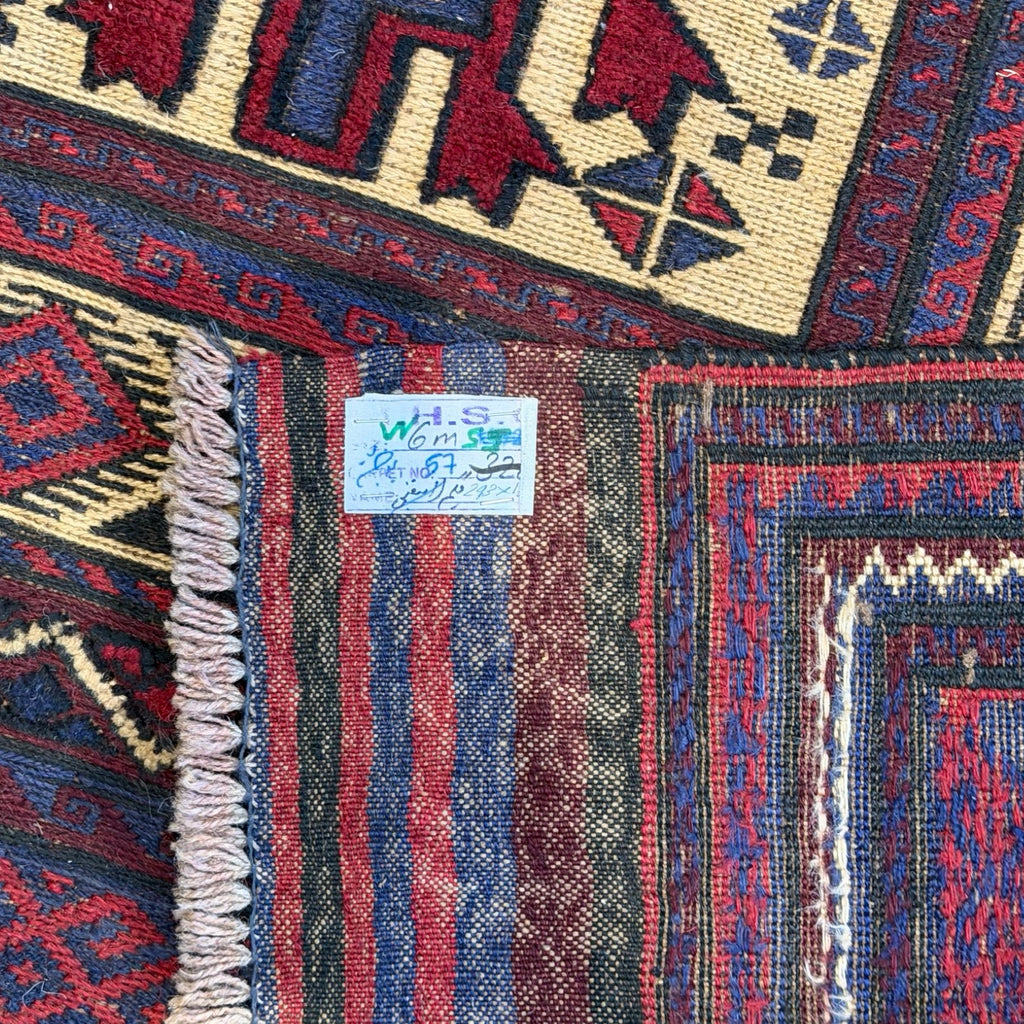 300 x 200 cm Kilim-Barjesta with Stepped Medallions and Birds – Handwoven Wool Rug