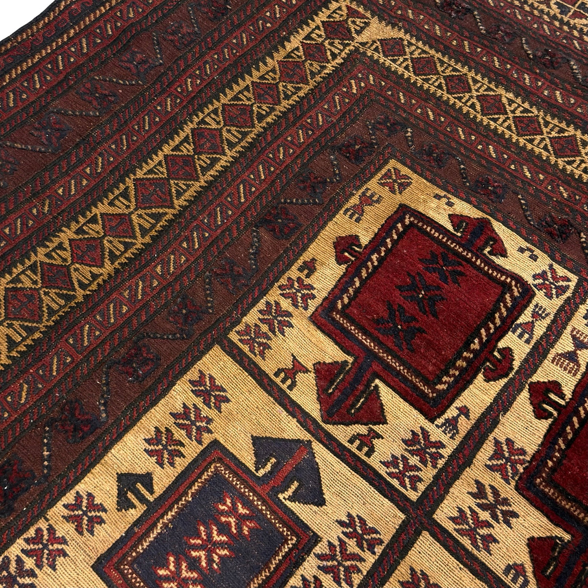 300 x 200 cm Afghan Tribal Kilim-Barjesta Hand Woven Wool Rug
