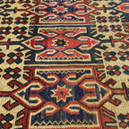 280 x 195 cm Tribal Kilim-Barjesta with Nine Tribal Floral Panels – Hand Woven Wool Rug