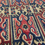 280 x 195 cm Tribal Kilim-Barjesta with Nine Tribal Floral Panels – Hand Woven Wool Rug