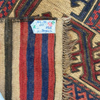 280 x 195 cm Tribal Kilim-Barjesta with Nine Tribal Floral Panels – Hand Woven Wool Rug