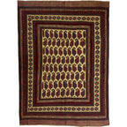 269 x 193 cm Tribal Kilim-Barjesta With All-Over Boteh Design – Hand Woven Wool Rug