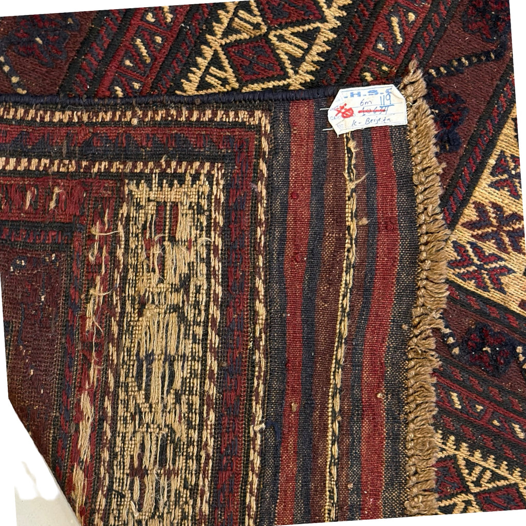 300 x 200 cm Afghan Tribal Kilim-Barjesta Hand Woven Wool Rug