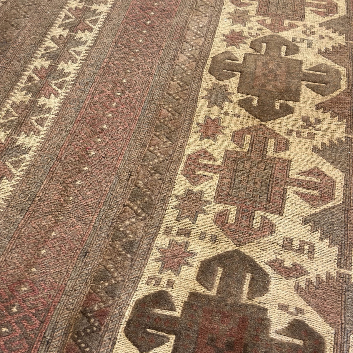 300 x 200 cm Sun-Washed Vintage Afghan Kilim-Barjesta Wool Rug