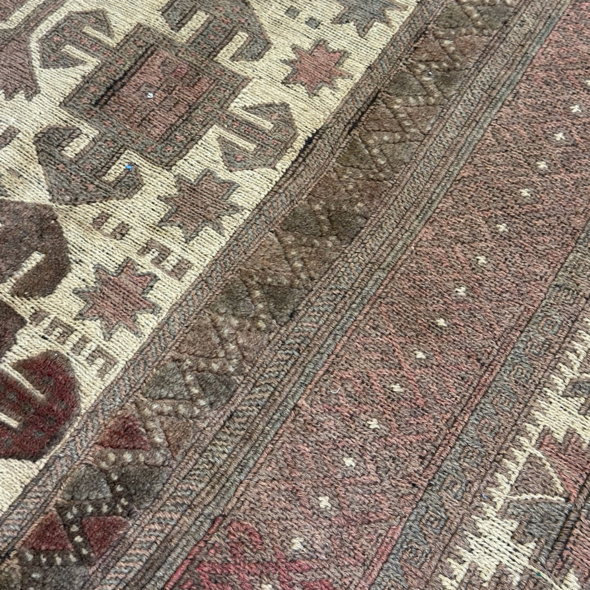 300 x 200 cm Sun-Washed Vintage Afghan Kilim-Barjesta Wool Rug