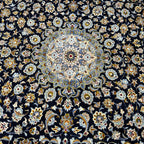 412 x 314 cm Hand-Knotted Persian Kashan Medallion Rug
