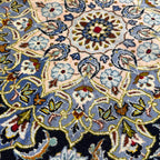 412 x 314 cm Hand-Knotted Persian Kashan Medallion Rug