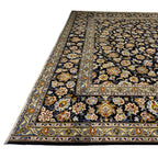 412 x 314 cm Hand-Knotted Persian Kashan Medallion Rug