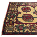195 x 100 cm Hand Knotted Afghan Bokhara Design Baluch Rug