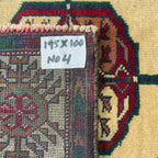 195 x 100 cm Hand Knotted Afghan Bokhara Design Baluch Rug