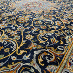 343 x 230 cm Persian Handmade Mashad Rug – Classic Medallion Design
