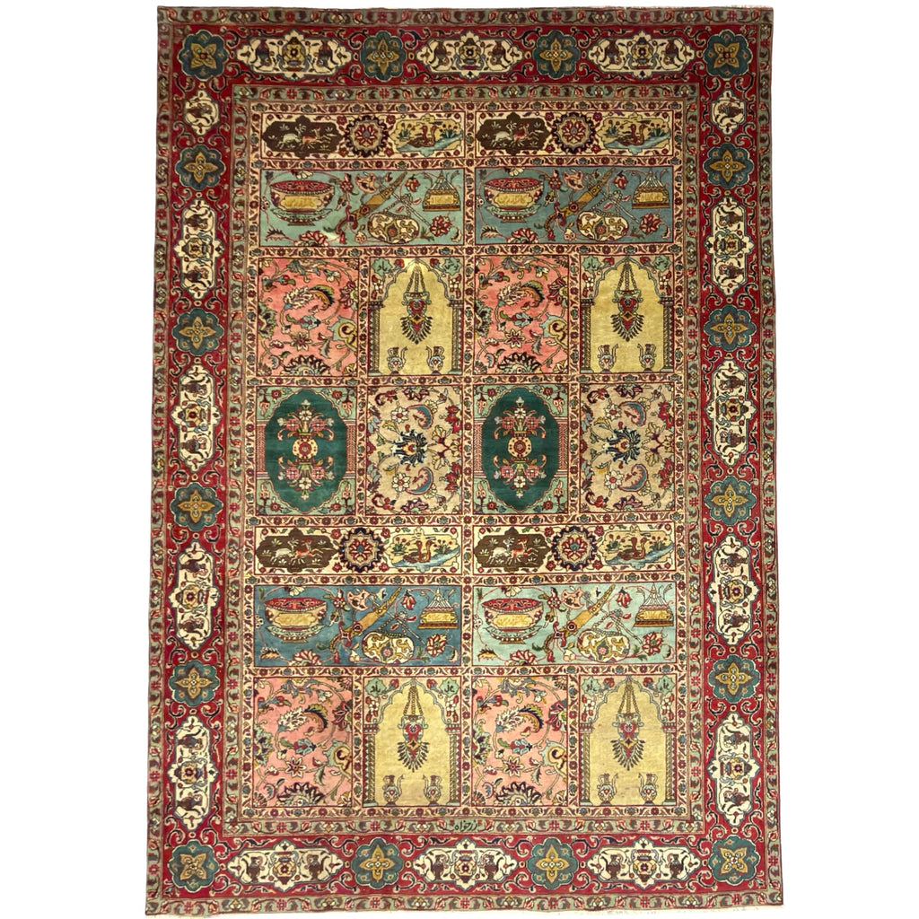 343 x 227 cm Hand Knotted Antique Bakhtiari – Persian Wool Rug