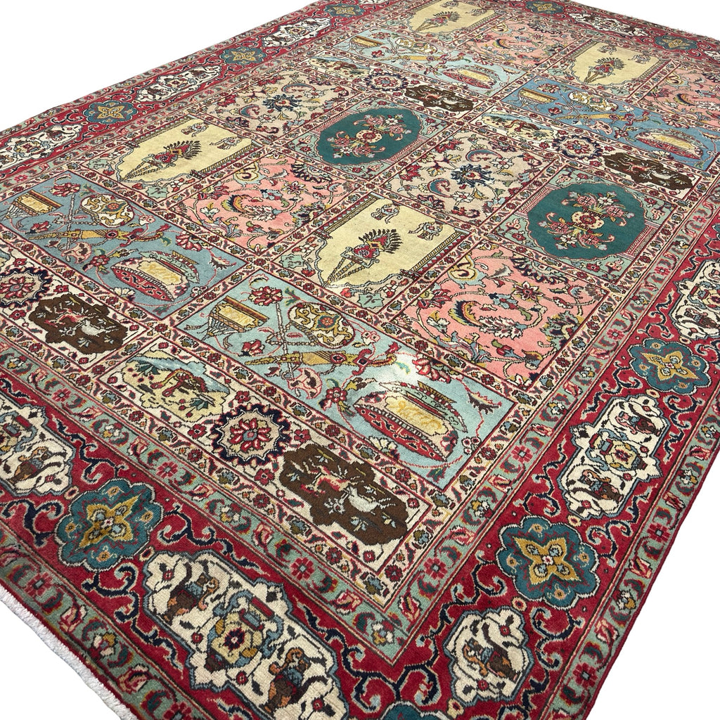 343 x 227 cm Hand Knotted Antique Bakhtiari – Persian Wool Rug