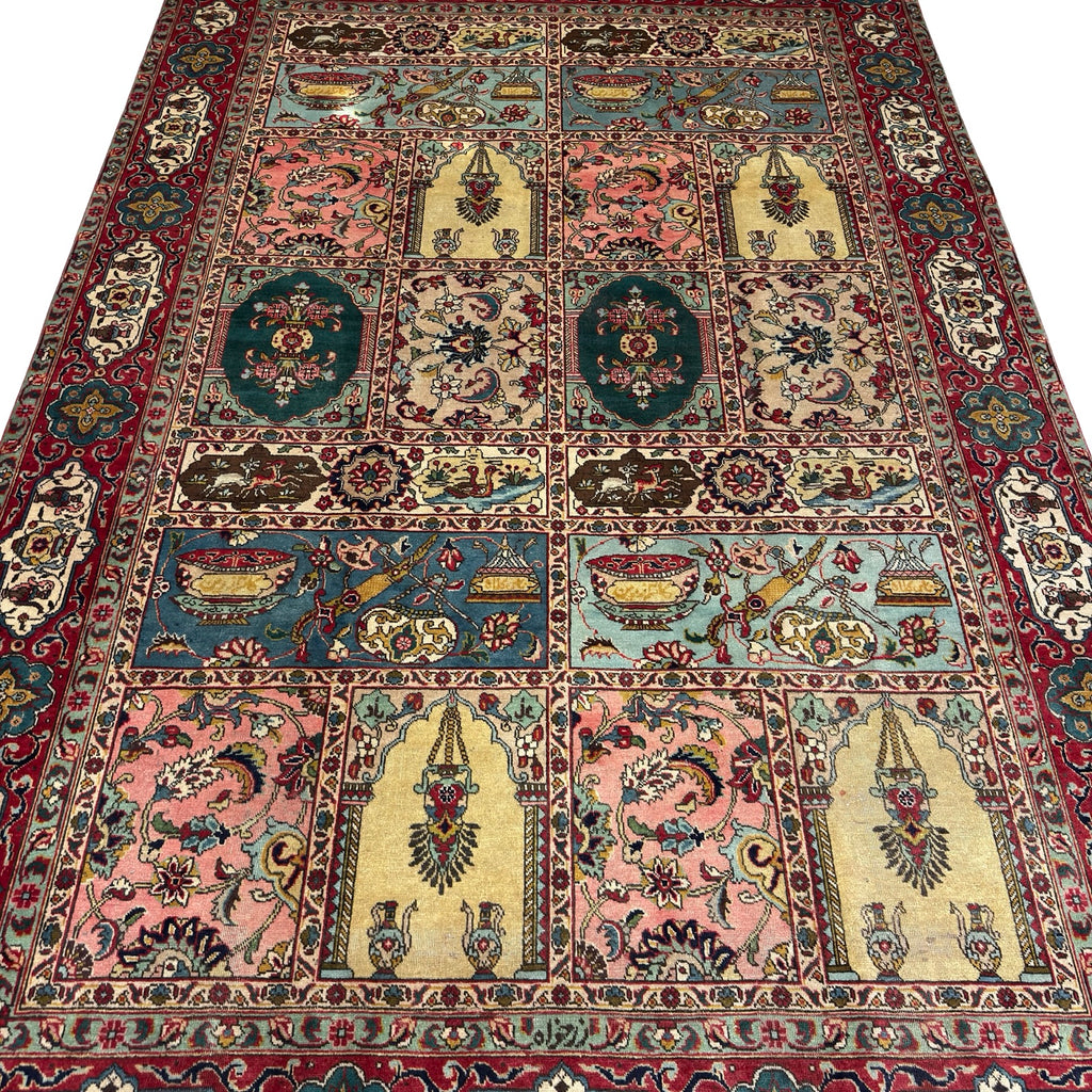 343 x 227 cm Hand Knotted Antique Bakhtiari – Persian Wool Rug