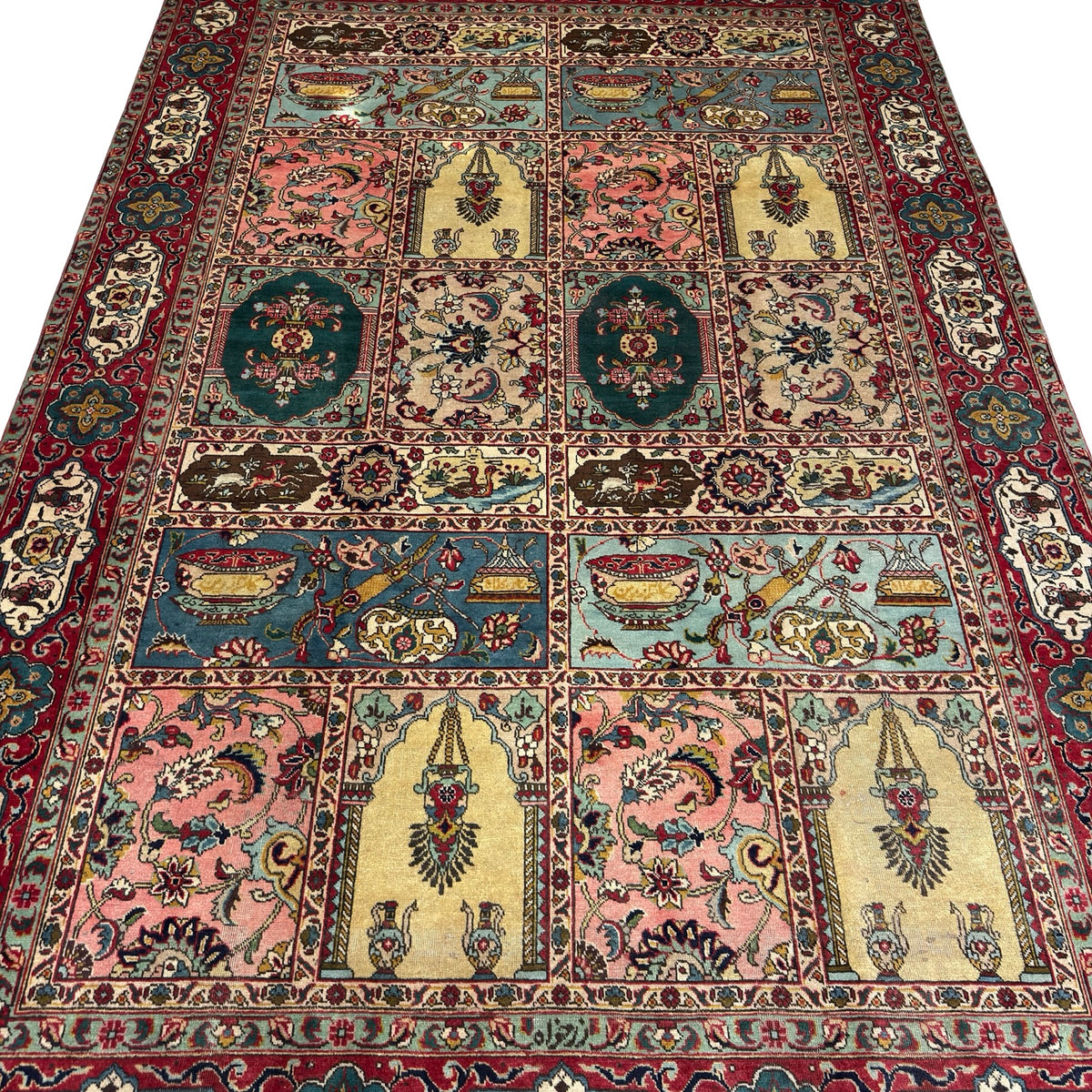 343 x 227 cm Hand Knotted Antique Bakhtiari – Persian Wool Rug