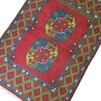 149 x 100 cm Hand Knotted Red Afghan Akche Bokhara – Wool Rug