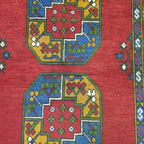 149 x 100 cm Hand Knotted Red Afghan Akche Bokhara – Wool Rug