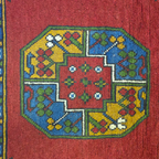 149 x 100 cm Hand Knotted Red Afghan Akche Bokhara – Wool Rug