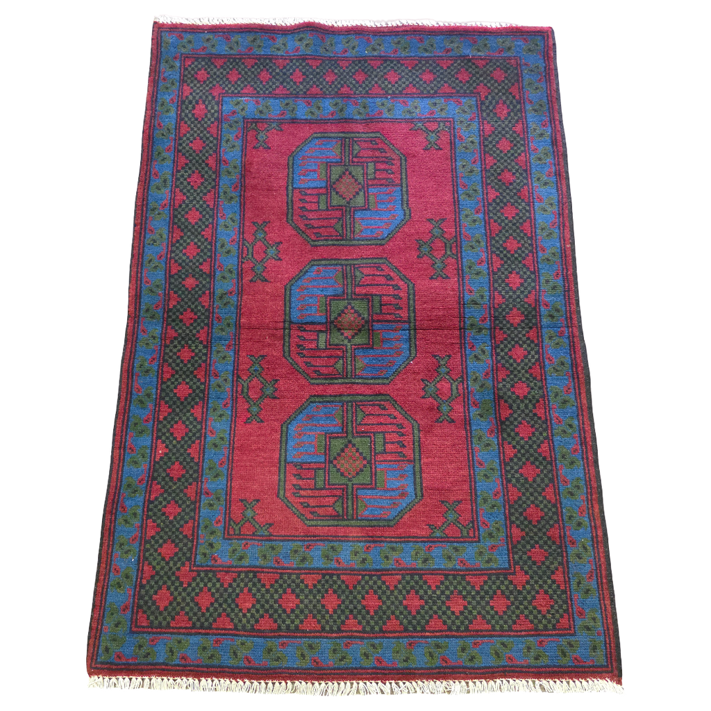 148 x 98 cm Hand Knotted Afghan Akche Bokhara – Wool Rug